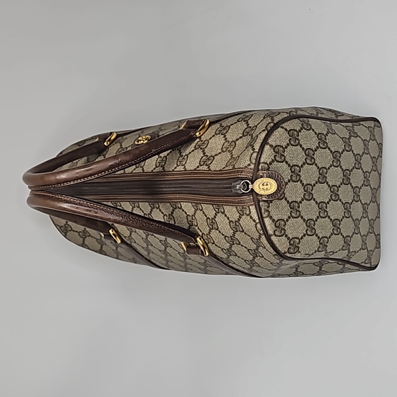 Authentic Gucci Monogram Classic Satchel Vintage Handbag Purse Authentic - Picture 5 of 17